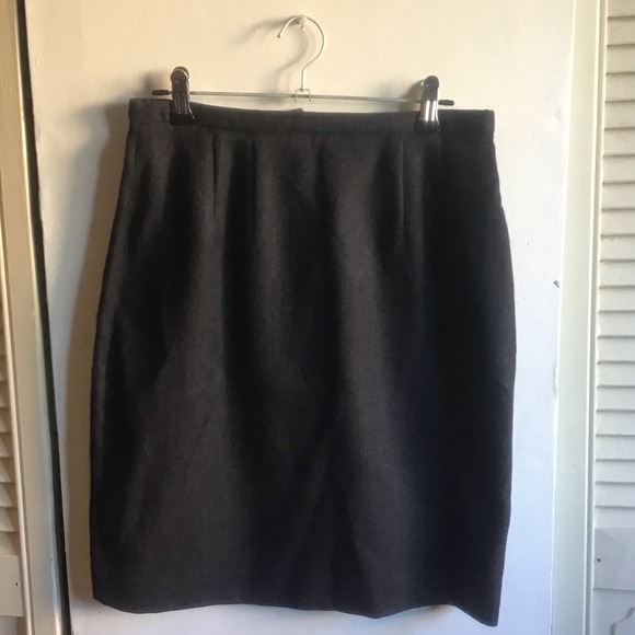 Ann Klein II Wool Pencil Skirt Sz 6 - Picture 1 of 8